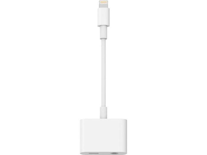 SiGN - SiGN Lightning till 3.5mm Adapter 12W, 10cm - Vit