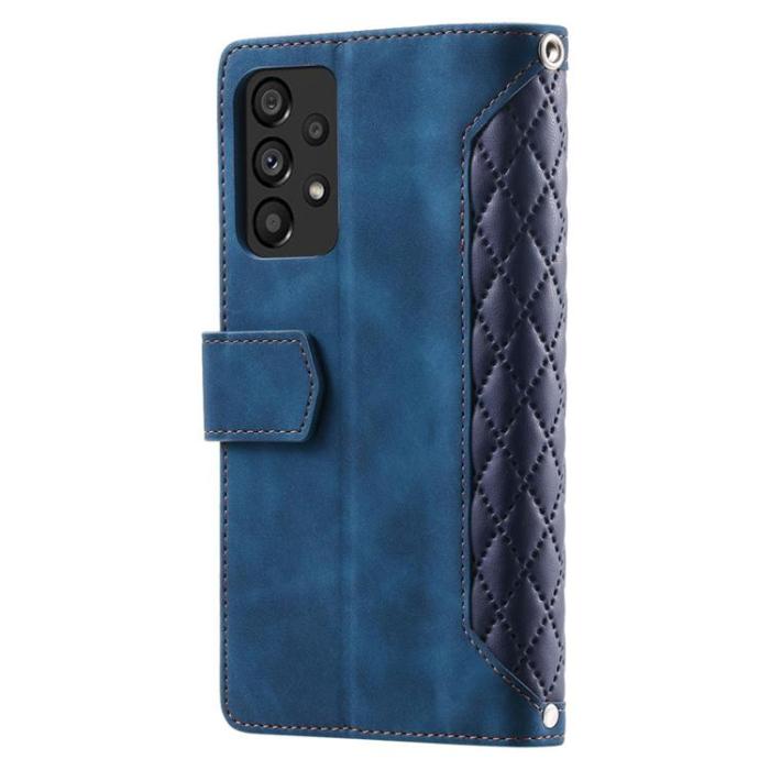 A-One Brand - Galaxy A53 5G Plånboksfodral Rhombus Grid - Blå