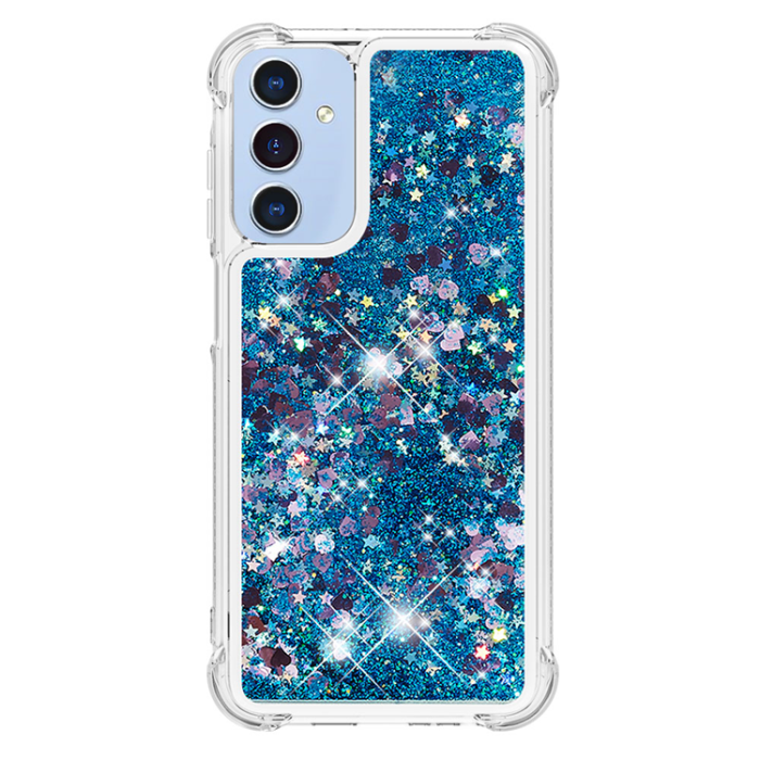 A-One Brand - Galaxy A17/A26 Mobilskal Glitter Quicksand TPU - Blå