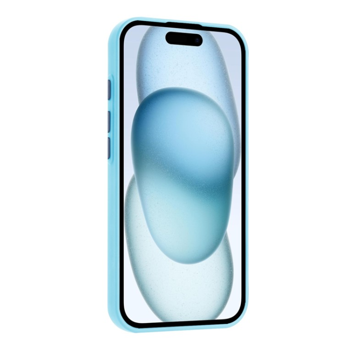 A-One Brand - iPhone 16 Plus Mobilskal Korthållare TPU - Himmelsblå
