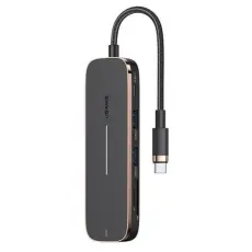 USAMS - USAMS Adapter Hubb 2xUSB-A USB-C HDMI MicroSD SD - Svart