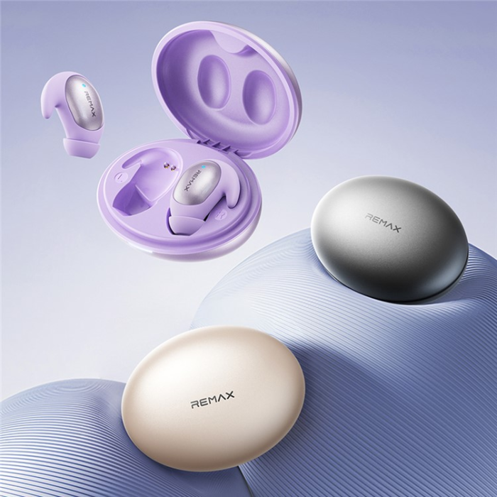 Remax - REMAX TWS In-Ear Hörlurar Bluetooth ENC TWS-01 - Lila
