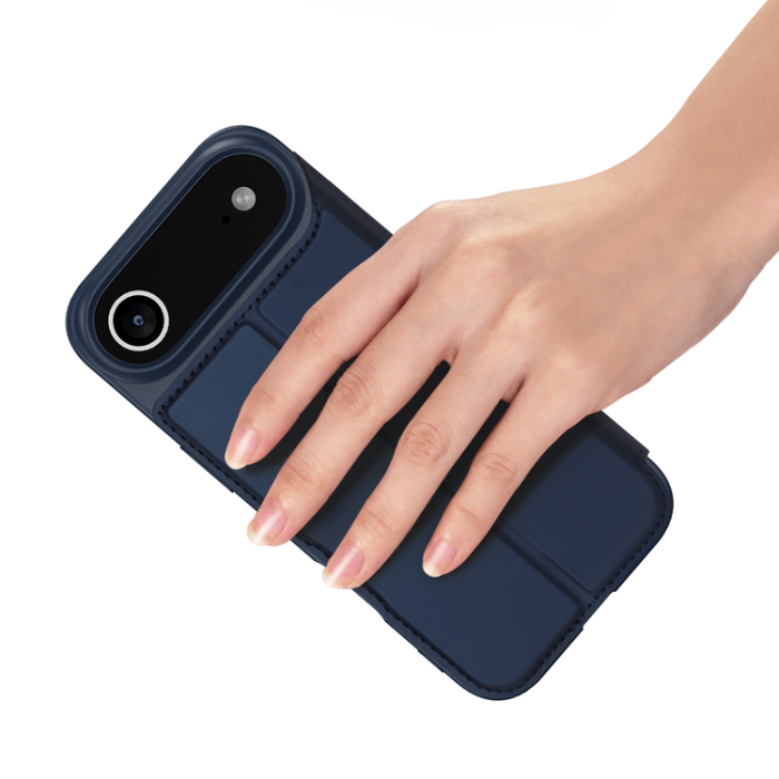 Dux Ducis - Dux Ducis iPhone 17 Air Plånboksfodral Skin Pro Läder - Blå