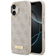 Guess - Guess iPhone 17 Mobilskal 4G Logo Plate - Rosa