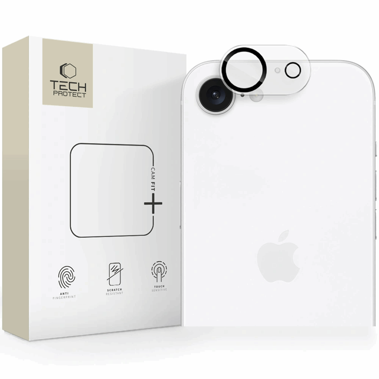 Tech-Protect iPhone 16e Kameralinsskydd Härdat glas Cam Fit Plus | 5468 | AlltMobil