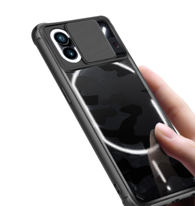 Rzants - Rzants Nothing Phone 1 Skal camouflage Camshield - Svart