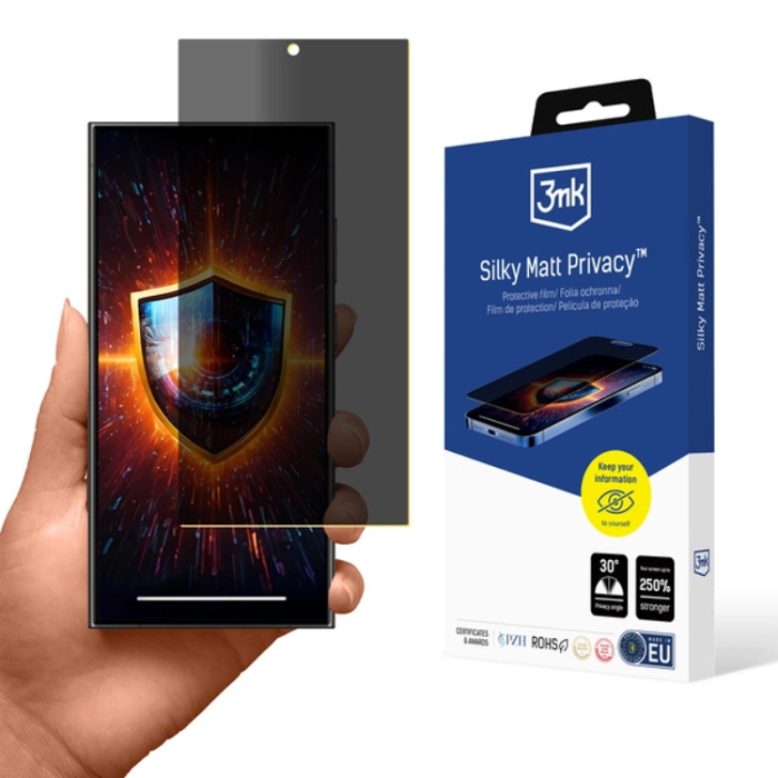 3MK - 3MK Galaxy S24 Ultra Privacy Plastfilm Skärmskydd Silky Matt