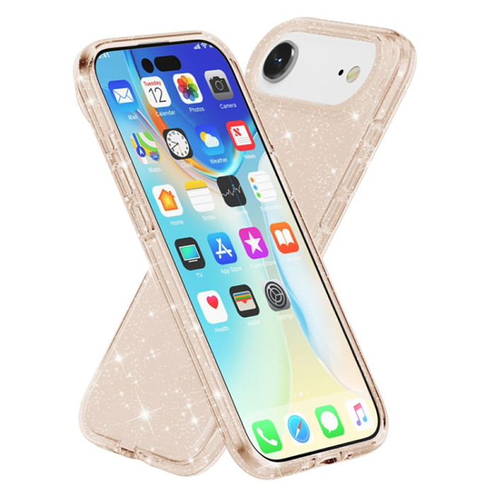 AMORUS - AMORUS iPhone Air Mobilskal Shockproof - GlitterGuld