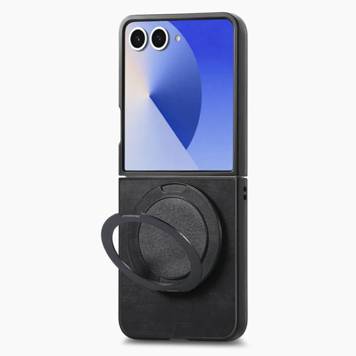 A-One Brand - Galaxy Z Flip 7 Mobilskal Magsafe Roterande Kickstand - Svart