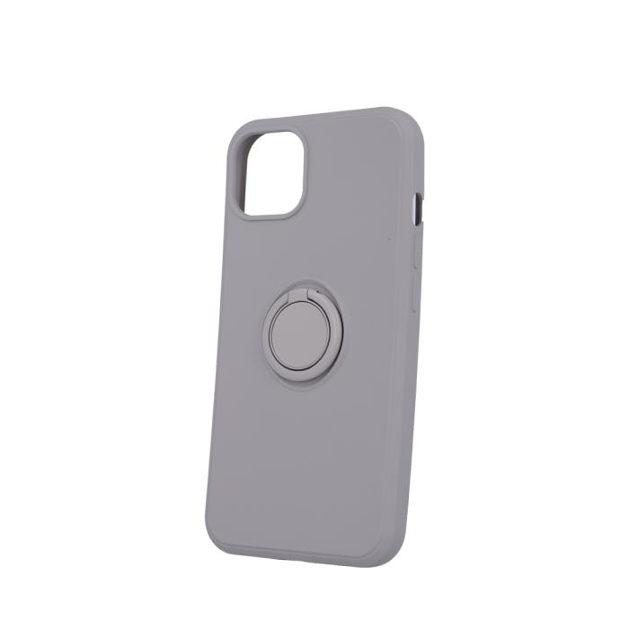 OEM - iPhone 13 Skal med Finger Grepp - Ljusgrå