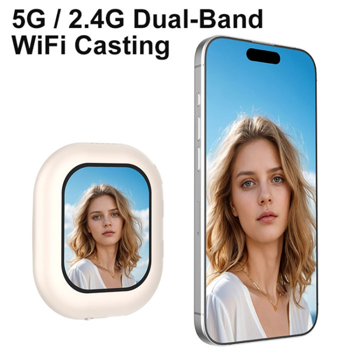 OEM - Magnetisk Selfie-Skärm för Mobil 2.01'' Trådlös Display T3