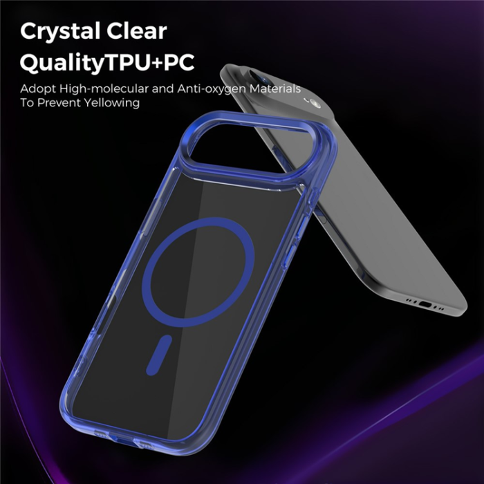 A-One Brand - iPhone Air Mobilskal MagSafe TPU+PC Transparent - Sapphire