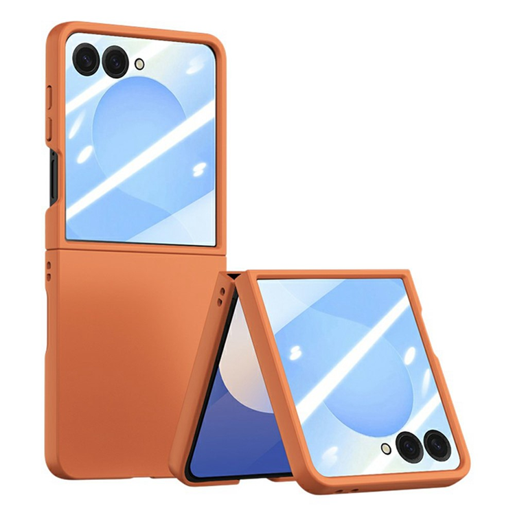 Galaxy Z Flip 7 Mobilskal Stort Fönster Hård PC - Orange | 2353 | AlltMobil