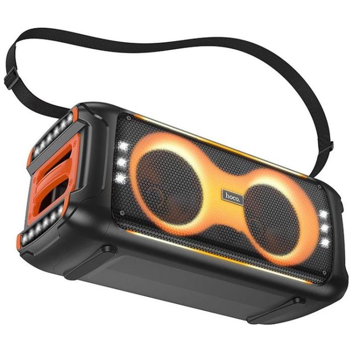 Hoco - Hoco Trådlös Högtalare Med 2xTrådlösa Mikrofoner LED 60W (Karaoke Set) HA9