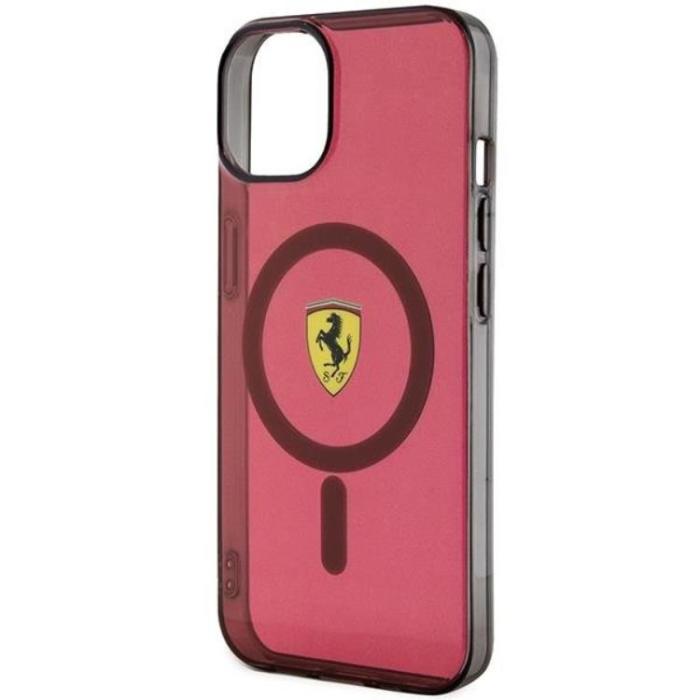 Ferrari - Ferrari iPhone 14 Mobilskal Magsafe Translucent - Röd