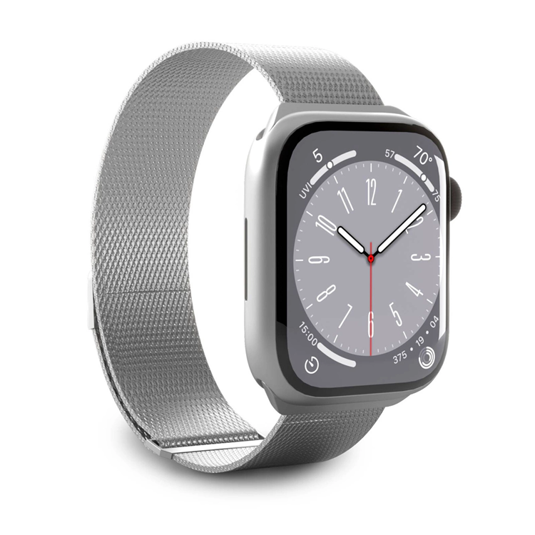 Puro Apple Watch (38/40/41mm) Armband Stainless Steel - Silver | 5122 | AlltMobil