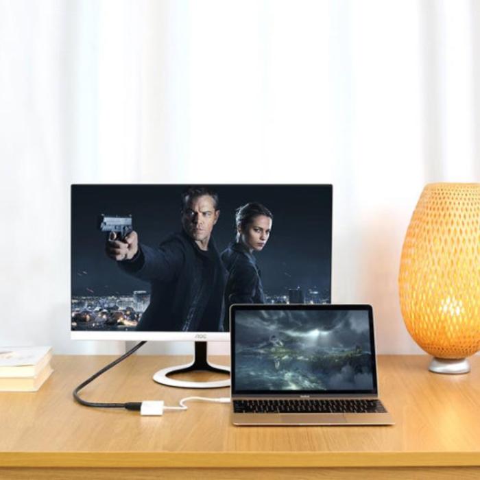Ugreen - Ugreen USB-C HDMI Till VGA - Vit