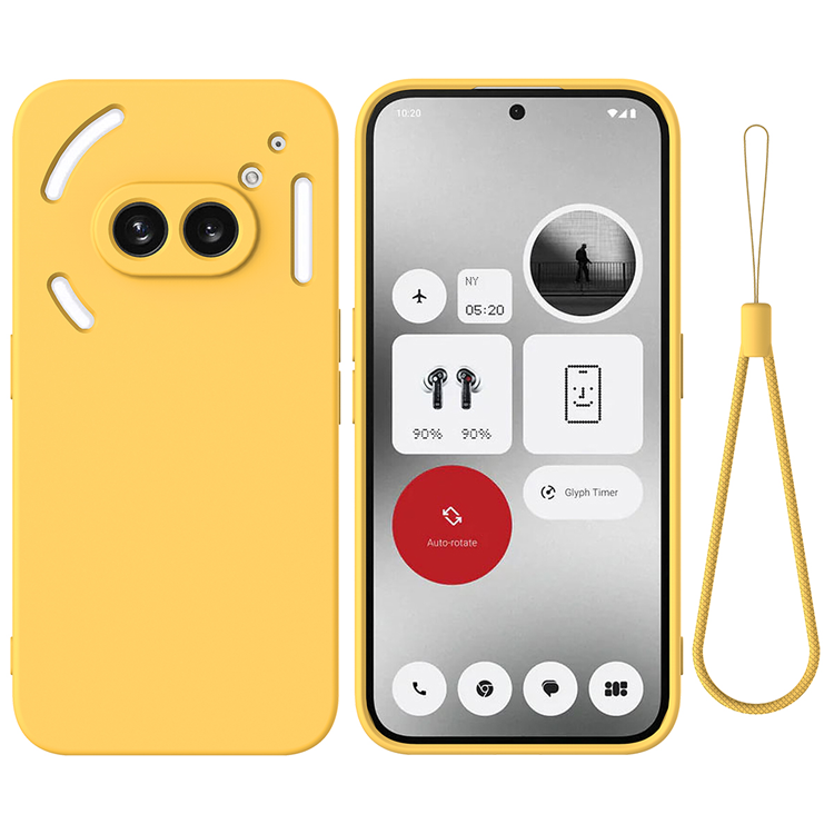 Nothing Phone (2a) Plus Mobilskal Liquid Silikon med Handrem | 2353 | AlltMobil