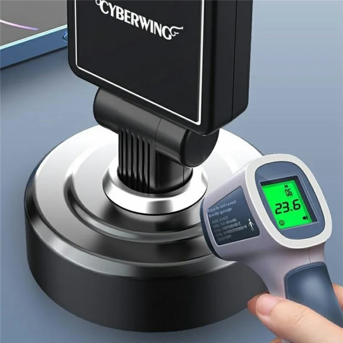 CYBERWING - CYBERWING Billaddare med Indragbar Kabel PT-31 - Röd