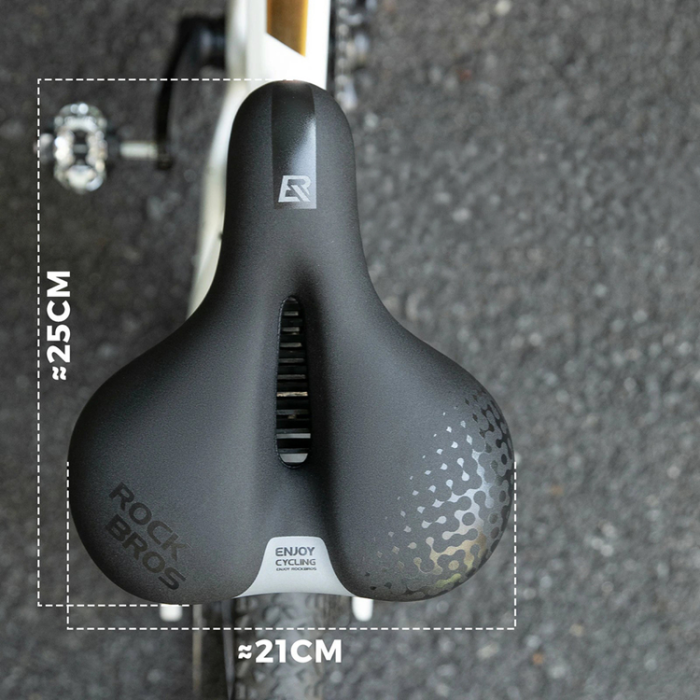 Rockbros - Rockbros Bekväm Ergonomisk Cykelsadel 6876 - Svart