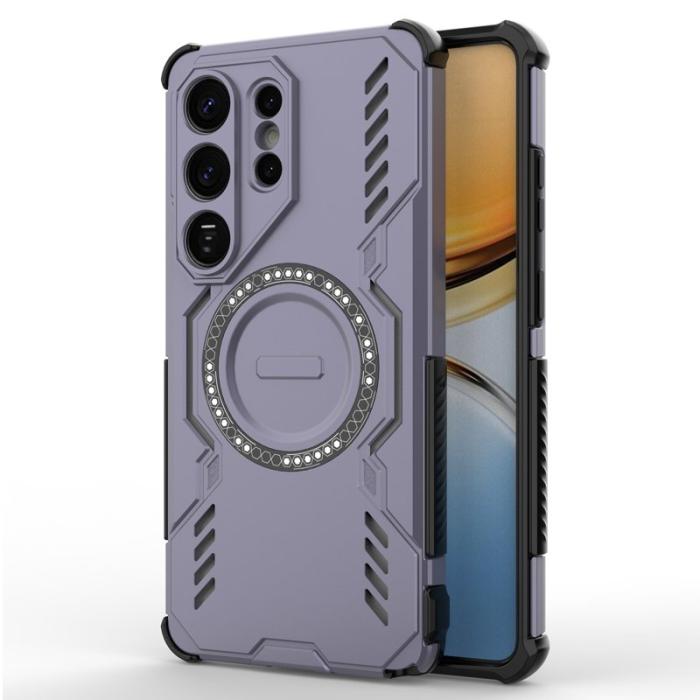 OEM - Mobilskal till Samsung Galaxy S26 Ultra Magnetiskt Butterfly Armor PC + TPU Lila