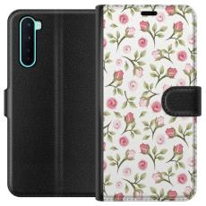 iSecrets - Pl&aring;nboksfodral till OnePlus Nord med Blommigt