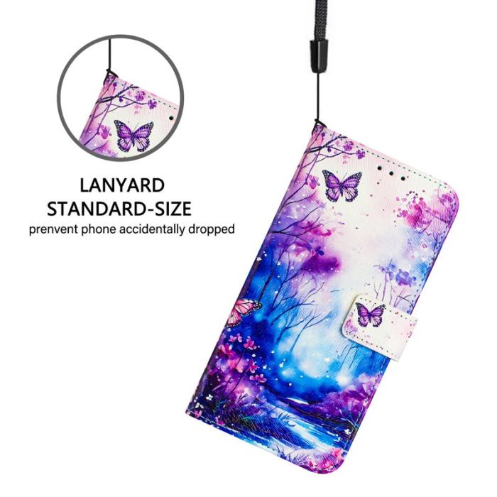 OEM - Dream Valley Samsung Galaxy A35 5G Fodral Mönstertryck - Svart