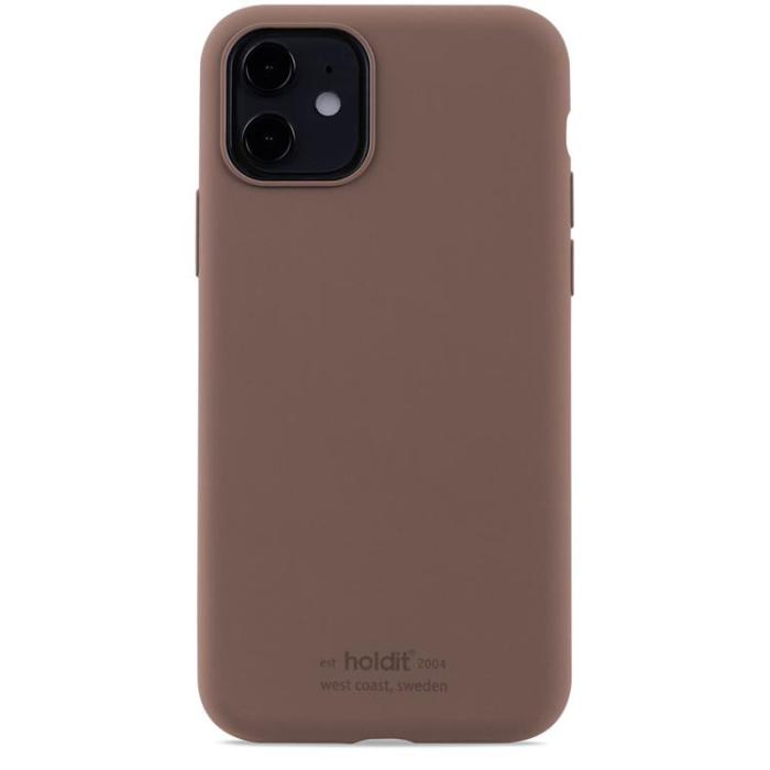 UTGATT1 - Holdit iPhone 11/XR Skal Silikon - Mörk Brun