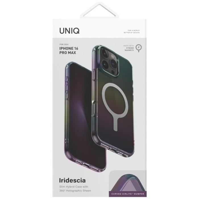 UNIQ - UNIQ iPhone 16 Pro Max Mobilskal MagSafe Iridescia - Midnatt