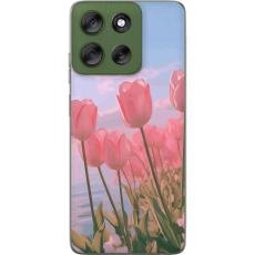 iSecrets - Mobilskal till Motorola Moto G56 med Rosa Tulpaner