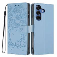 OEM - Pl&aring;nboksfodral f&ouml;r Samsung Galaxy S26 Konstl&auml;der St&auml;ll - Ljusbl&aring;