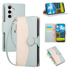 OEM - Pl&aring;nboksfodral f&ouml;r Samsung Galaxy S26 TPU + Konstl&auml;der - Gr&ouml;n