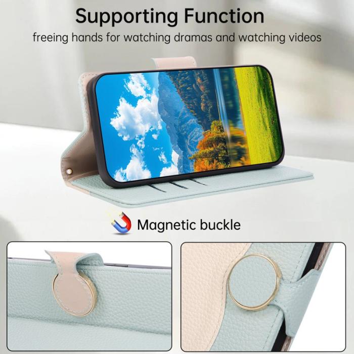 OEM - Plånboksfodral för Samsung Galaxy S26 TPU + Konstläder - Grön
