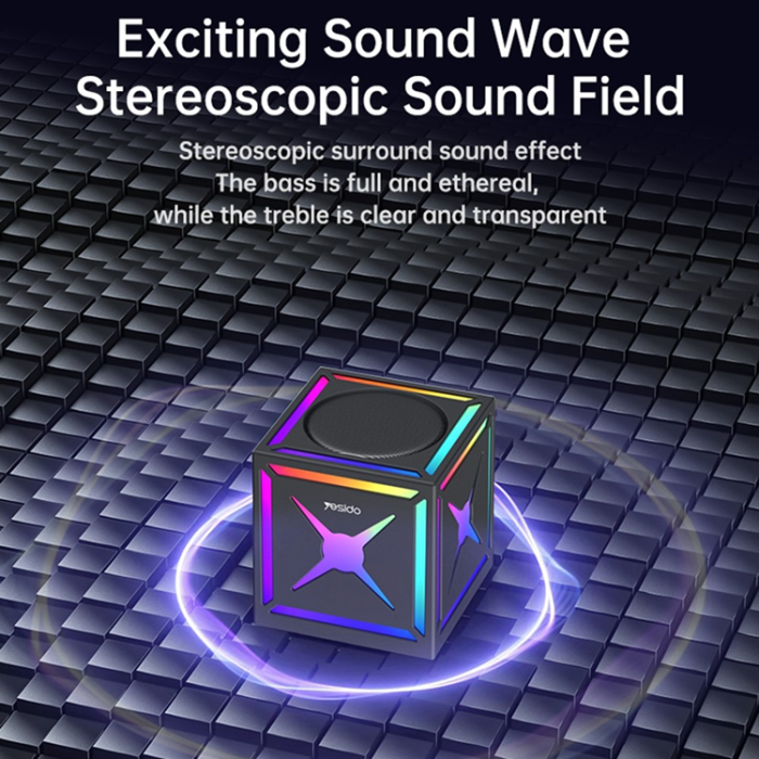 Yesido - YESIDO 5W TWS Högtalare Bluetooth med RGB-Belysning YSW34