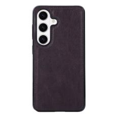 OEM - Mobilskal f&ouml;r Samsung Galaxy S26 Konstl&auml;der Litchi Textur - Lila