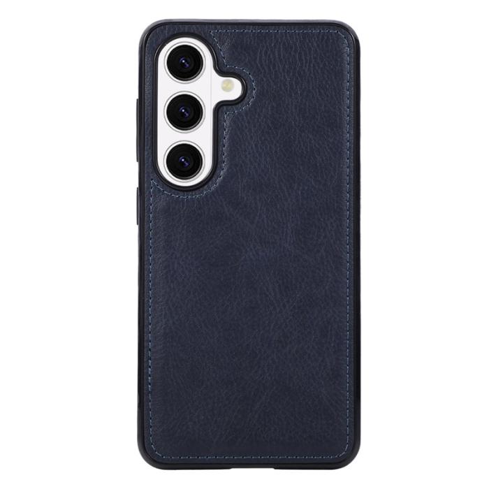 OEM - Mobilskal för Samsung Galaxy S26 Konstläder Litchi - Blå
