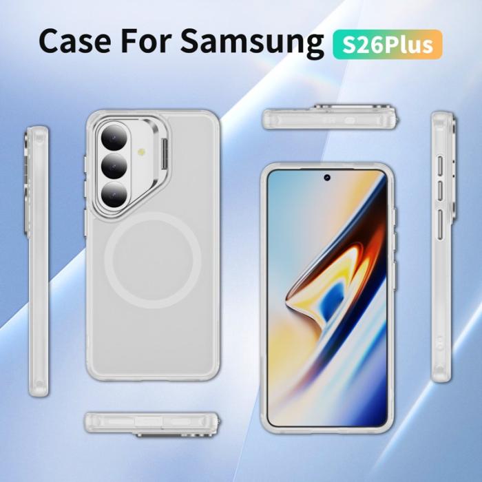 OEM - Mobilskal för Samsung Galaxy S26 Plus Magnetiskt Kickstand Plast - Transparent