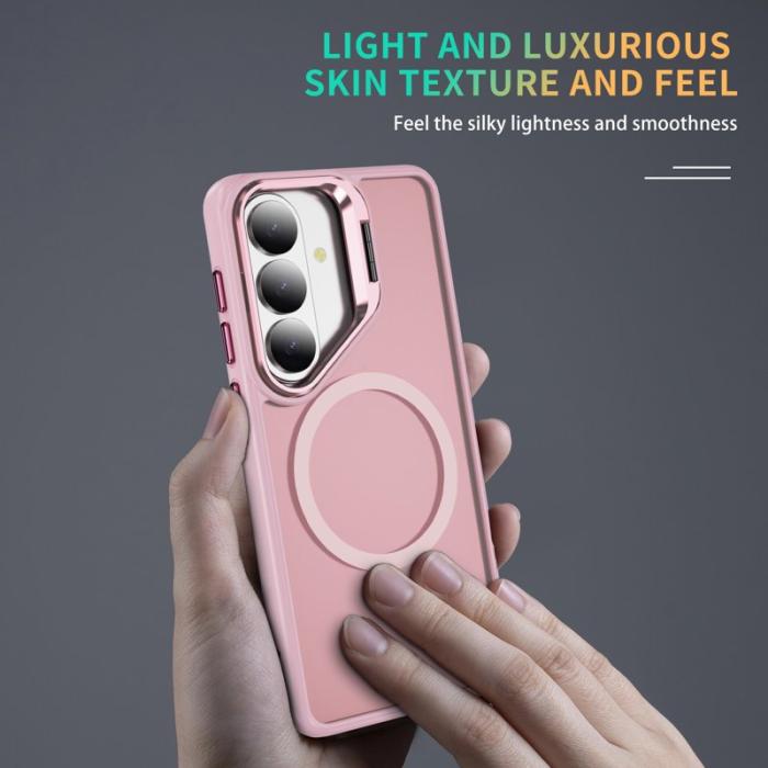 OEM - Mobilskal för Samsung Galaxy S26 Plus Magnetiskt Kickstand Plast Rosa
