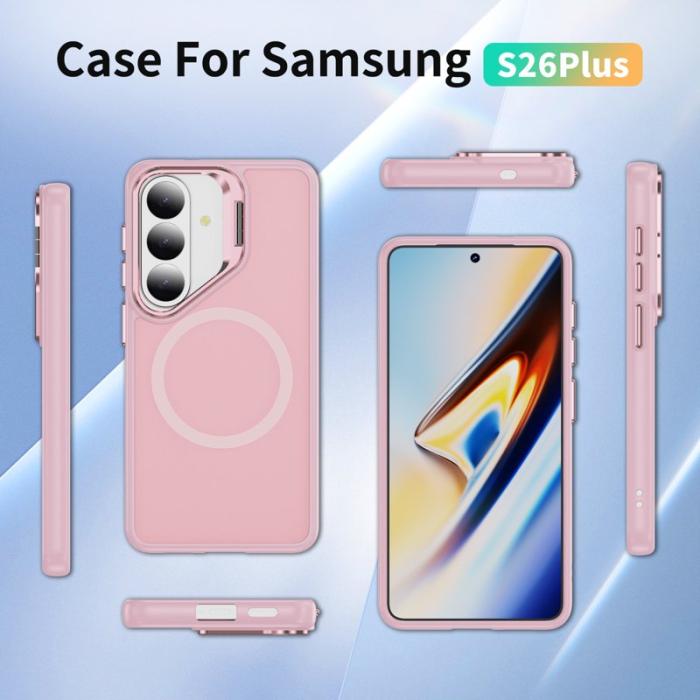 OEM - Mobilskal för Samsung Galaxy S26 Plus Magnetiskt Kickstand Plast Rosa