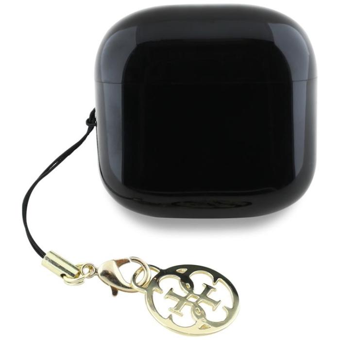 Guess - Guess TWS In-Ear Hörlurar Glossy Effect Printed Logo & Charm - Svart