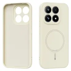 ABEEL - ABEEL Mobilskal till Xiaomi 17 MagSafe Kompatibel Liquid Silicone Beige