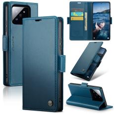 Caseme - CASEME Xiaomi 14 Pro Pl&aring;nboksfodral Konstl&auml;der RFID-Skydd Blokering Bl&aring;