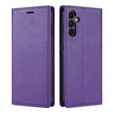 OEM - Samsung Galaxy S26 Plus Pl&aring;nboksfodral Magnetisk St&auml;ngning Konstl&auml;der - Lila