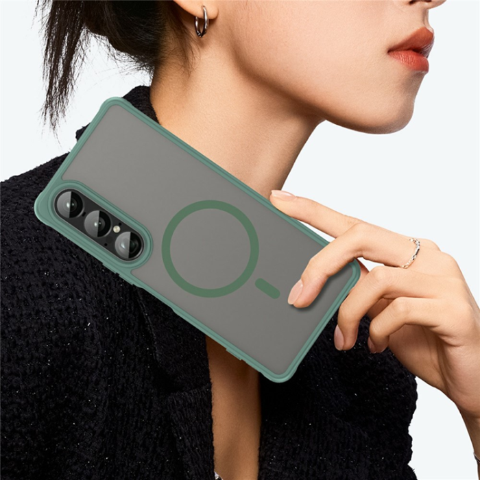 A-One Brand - Sony Xperia 1 VII Mobilskal MagSafe MagSafe Shockproof - Grön