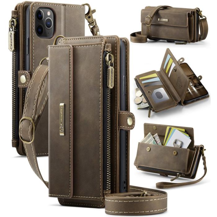 Caseme - CASEME C39 Mobilskal till iPhone 11 Pro Max med RFID-Skydd - Brun