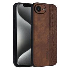 AZNS - AZNS iPhone 16e Fodral Skyddande KonstL&auml;der - Brun
