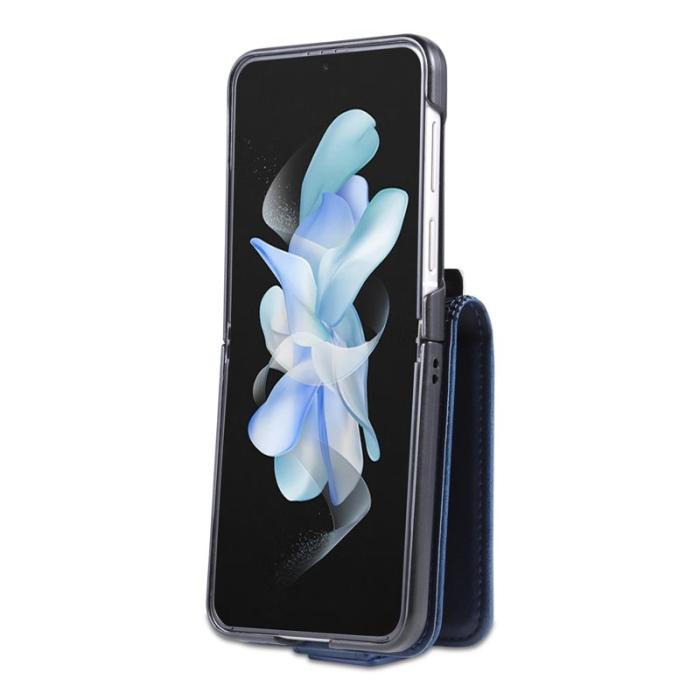AZNS - AZNS Samsung Galaxy Z Flip3 5G Plånboksfodral Konstläder - Blå