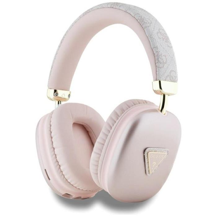 Guess - Guess Over-Ear Hörlurar Bluetooth 5.3 4G Triangle Logo - Rosa