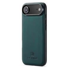 DG.MING - DG.MING Mobilskal till iPhone Air PU L&auml;der Hybrid Gr&ouml;n