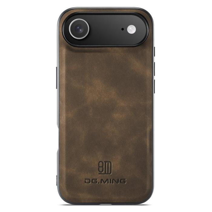 DG.MING - DG.MING Mobilskal till iPhone Air PU Läder Hybrid - Brun